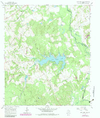 Download a high-resolution, GPS-compatible USGS topo map for Camp Creek Lake, TX (1983 edition)