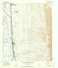 1955 Map of Canutillo, TX, 1962 Print