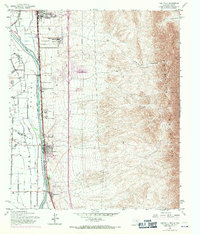 1955 Map of Canutillo, TX, 1971 Print