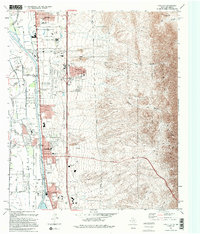 preview thumbnail of historical topo map of Canutillo, TX in 1995