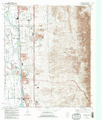 Download a high-resolution, GPS-compatible USGS topo map for Canutillo, TX (1995 edition)
