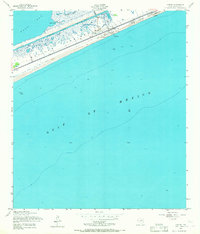 1954 Map of Caplen, 1967 Print