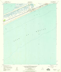 1954 Map of Caplen, 1958 Print