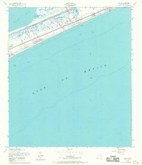 1954 Map of Caplen, 1970 Print