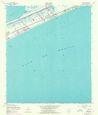 1954 Map of Caplen, 1978 Print