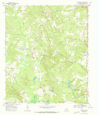 preview thumbnail of historical topo map of Cass County, TX in 1969