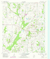 preview thumbnail of historical topo map of Van Zandt County, TX in 1962