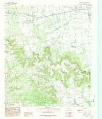 Download a high-resolution, GPS-compatible USGS topo map for Chalk Peak, TX (1984 edition)