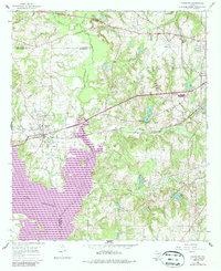 Download a high-resolution, GPS-compatible USGS topo map for Chandler, TX (1967 edition)