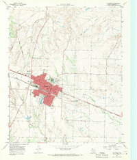 Download a high-resolution, GPS-compatible USGS topo map for Childress, TX (1969 edition)
