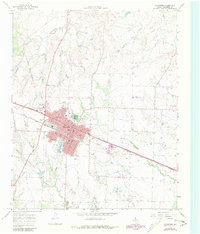 Download a high-resolution, GPS-compatible USGS topo map for Childress, TX (1981 edition)