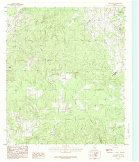 Download a high-resolution, GPS-compatible USGS topo map for Chinquapin, TX (1984 edition)