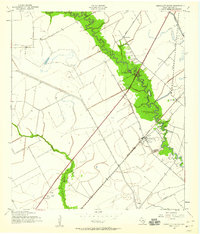 Download a high-resolution, GPS-compatible USGS topo map for Chocolate Bayou, TX (1959 edition)