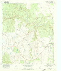 Download a high-resolution, GPS-compatible USGS topo map for Clairemont West, TX (1972 edition)