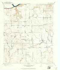 1915 Map of Clara, 1961 Print
