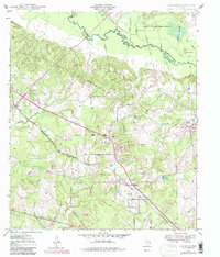 1949 Map of Nacogdoches County, TX, 1980 Print