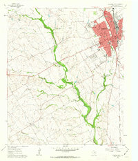 preview thumbnail of historical topo map of Johnson County, TX in 1961