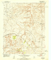preview thumbnail of historical topo map of Potter County, TX in 1953