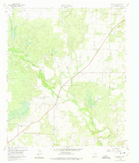 preview thumbnail of historical topo map of Coleman County, TX in 1960