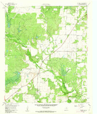 preview thumbnail of historical topo map of Coleman County, TX in 1960