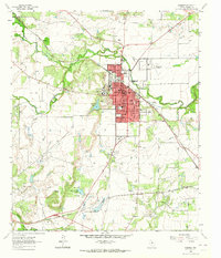 Download a high-resolution, GPS-compatible USGS topo map for Coleman, TX (1964 edition)