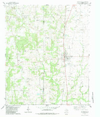 Download a high-resolution, GPS-compatible USGS topo map for Collinsville, TX (1983 edition)