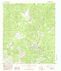 Download a high-resolution, GPS-compatible USGS topo map for Colmesneil, TX (1984 edition)