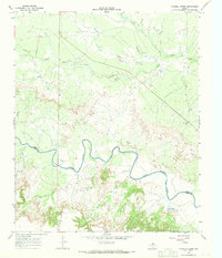 Download a high-resolution, GPS-compatible USGS topo map for Colwell Creek, TX (1969 edition)