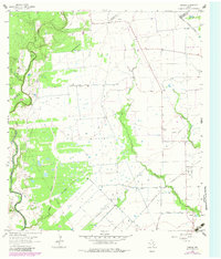 preview thumbnail of historical topo map of Jackson County, TX in 1964