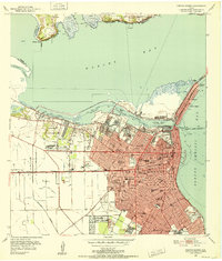 Download a high-resolution, GPS-compatible USGS topo map for Corpus Christi, TX (1952 edition)