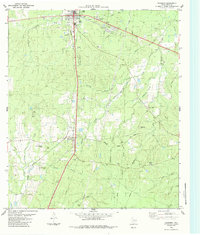 Download a high-resolution, GPS-compatible USGS topo map for Corrigan, TX (1984 edition)