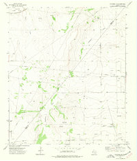 preview thumbnail of historical topo map of Reeves County, TX in 1973