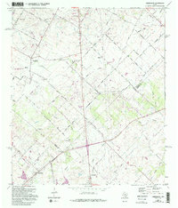 Download a high-resolution, GPS-compatible USGS topo map for Creedmoor, TX (1994 edition)