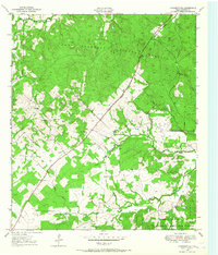 preview thumbnail of historical topo map of Houston County, TX in 1950
