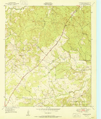 Download a high-resolution, GPS-compatible USGS topo map for Crockett NE, TX (1951 edition)