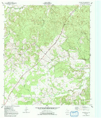 Download a high-resolution, GPS-compatible USGS topo map for Crockett NE, TX (1992 edition)