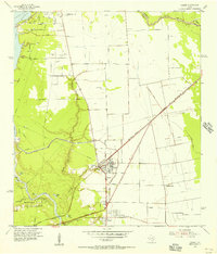 1954 Map of Crosby, TX, 1956 Print