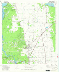 preview thumbnail of historical topo map of Crosby, TX in 1982