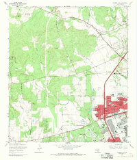 preview thumbnail of historical topo map of Bexar County, TX in 1966