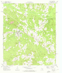 Download a high-resolution, GPS-compatible USGS topo map for Cushing, TX (1976 edition)