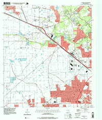 preview thumbnail of historical topo map of Harris County, TX in 1995