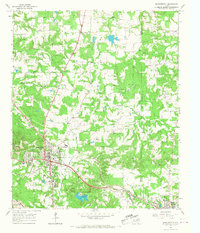 1964 Map of Daingerfield, TX, 1967 Print