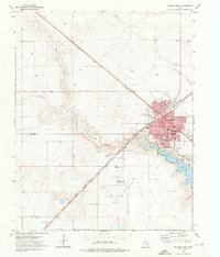 1973 Map of Dalhart, TX, 1976 Print