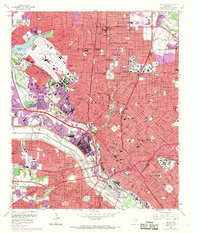 Download a high-resolution, GPS-compatible USGS topo map for Dallas, TX (1969 edition)