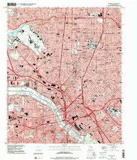 preview thumbnail of historical topo map of Dallas, TX in 1995