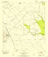 Download a high-resolution, GPS-compatible USGS topo map for Damon, TX (1954 edition)