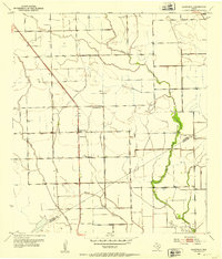 1951 Map of Danevang, 1953 Print