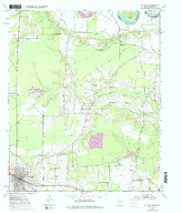 Download a high-resolution, GPS-compatible USGS topo map for De Kalb, TX (1976 edition)