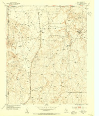 1953 Map of Hutchinson County, TX, 1954 Print