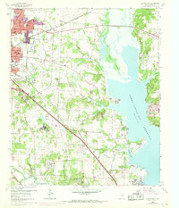 preview thumbnail of historical topo map of Denton County, TX in 1960